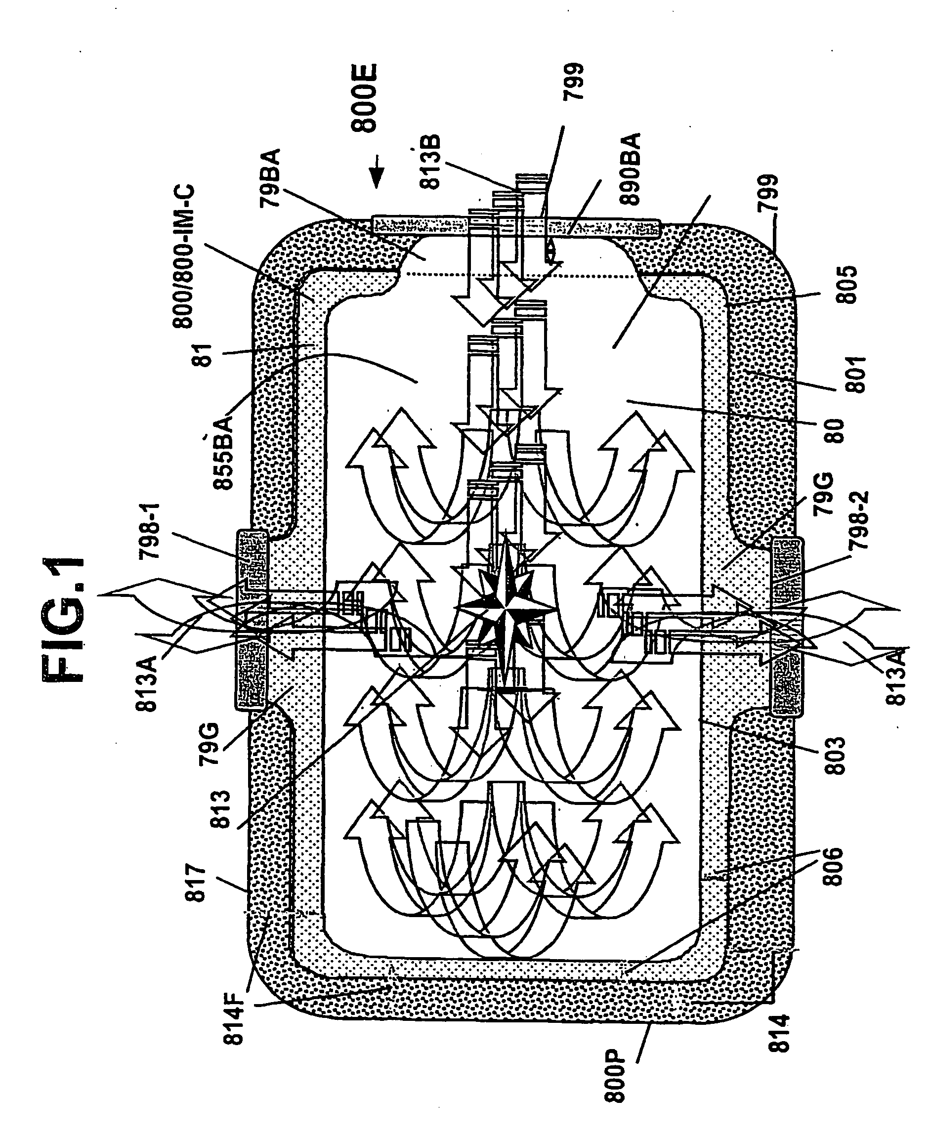 Amalgam of shielding and shielded energy pathways and other elements for single or multiple circuitries with common reference node