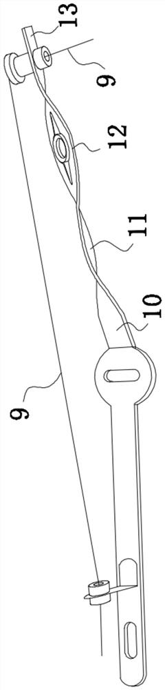 Extension arm on creel
