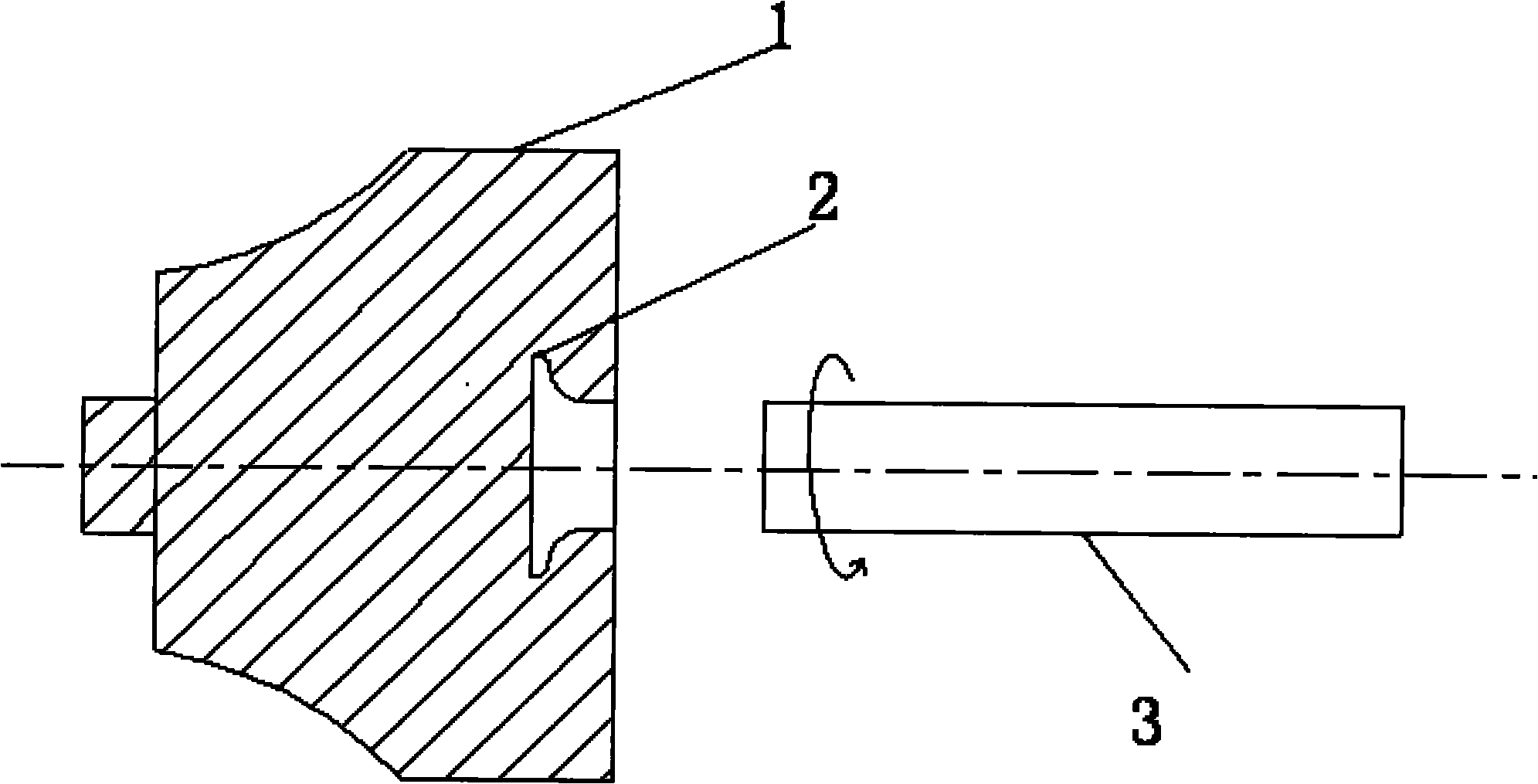 Friction welding method of titanium-aluminum alloy turbine and 42CrMo quenched and tempered steel shaft