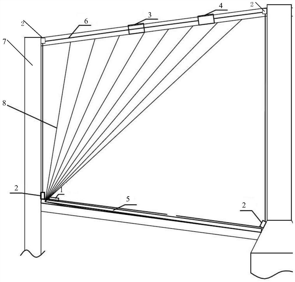 A sliding device and a fishing net box