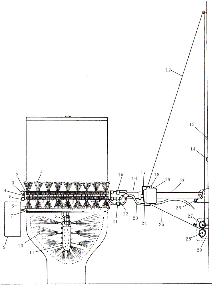 Closestool cleaning device with automation function