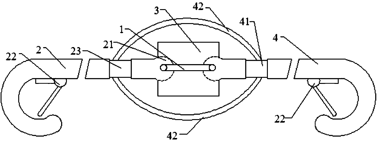 Hauling device for automobile