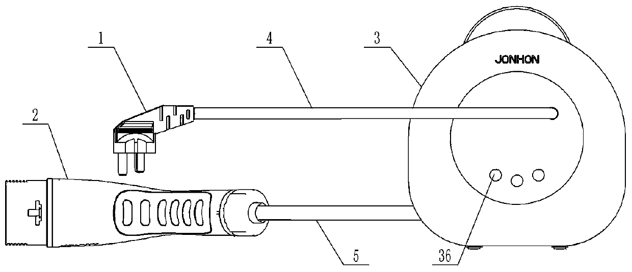 Take-up control box