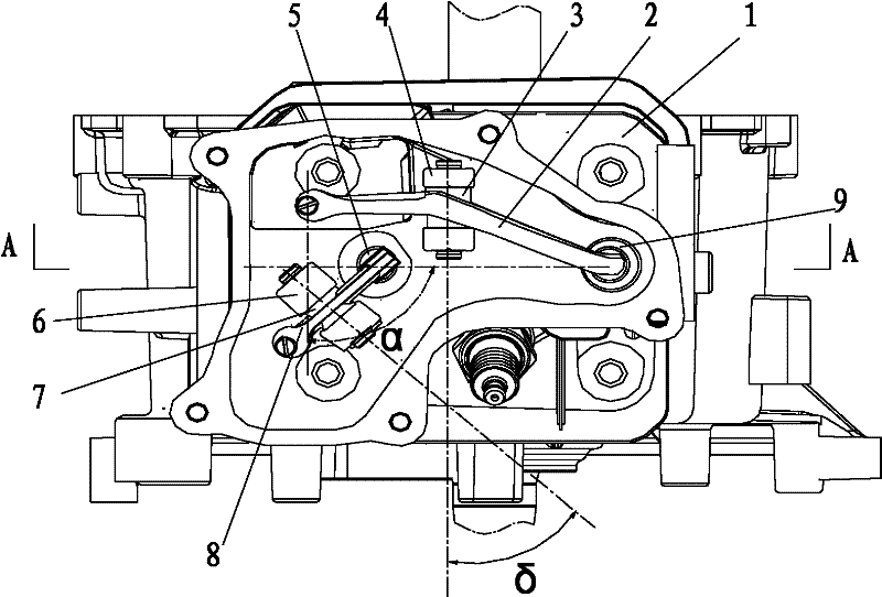 Cylinder head for arched combustion chamber and gasoline engine employing same