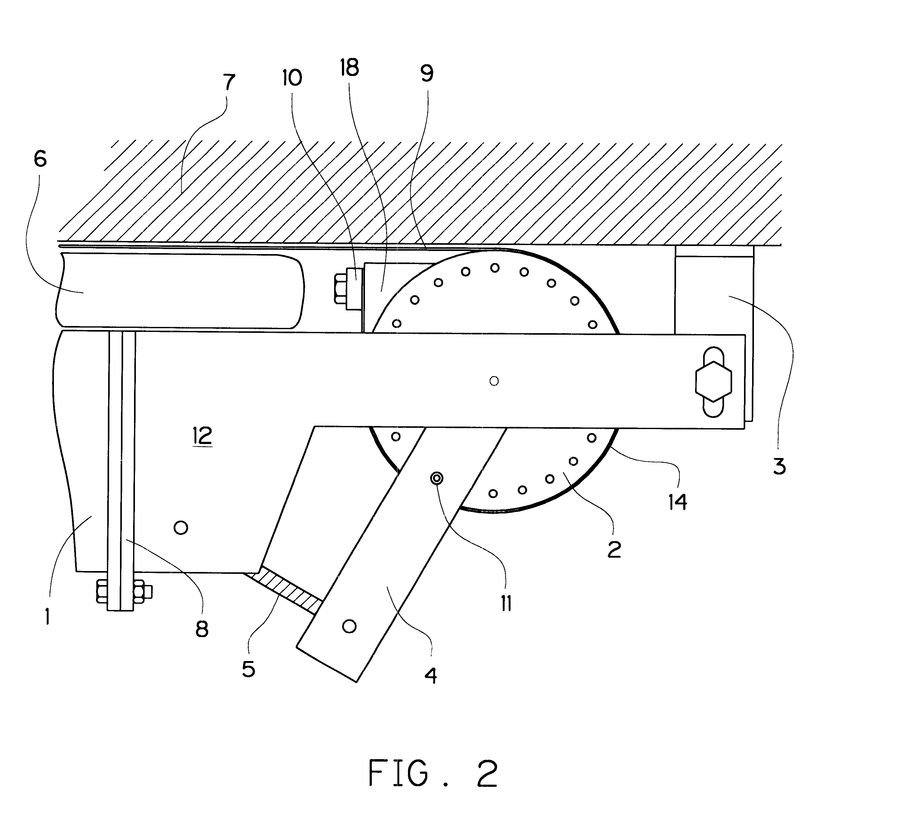 Method and device for applying pretensed tension-proof reinforcing strips to a construction