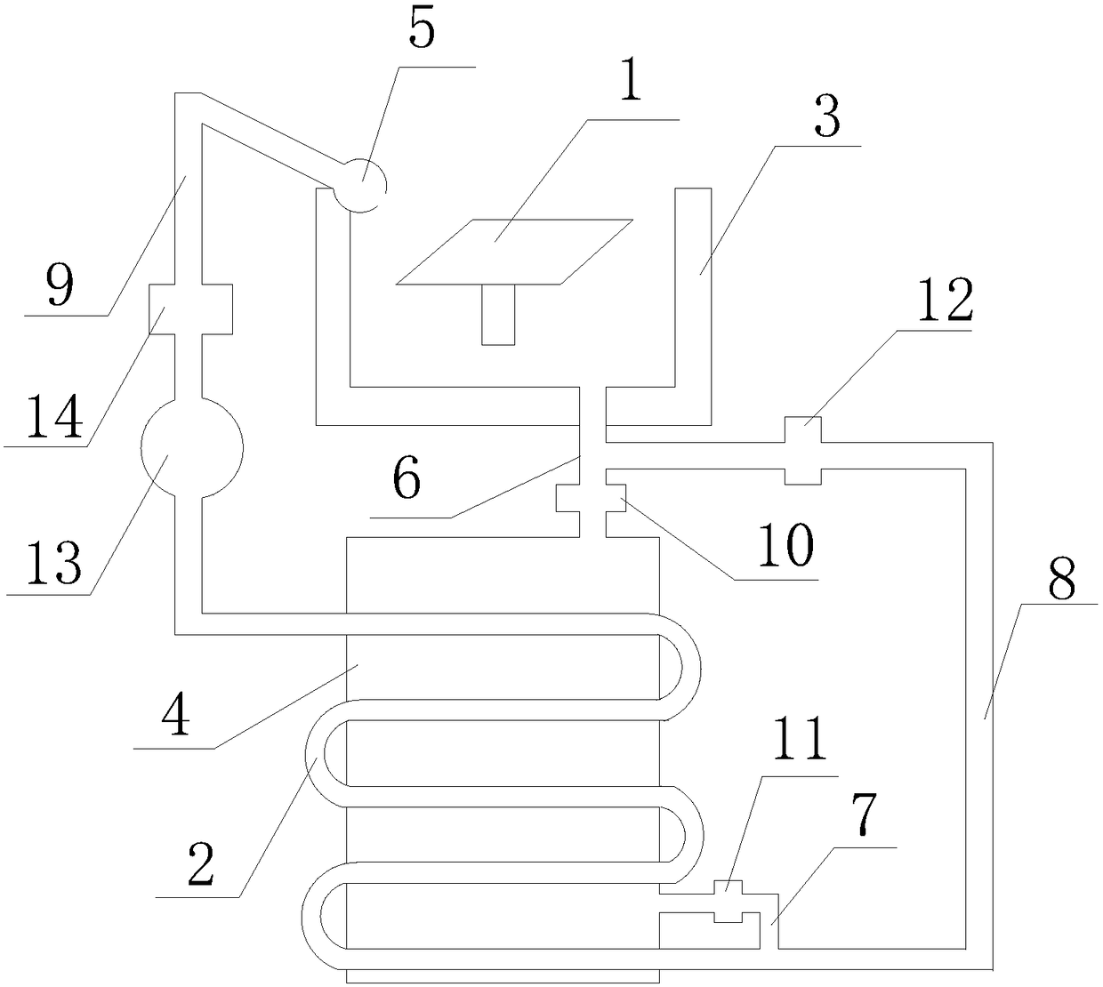 A machine tool automatic cooling control system