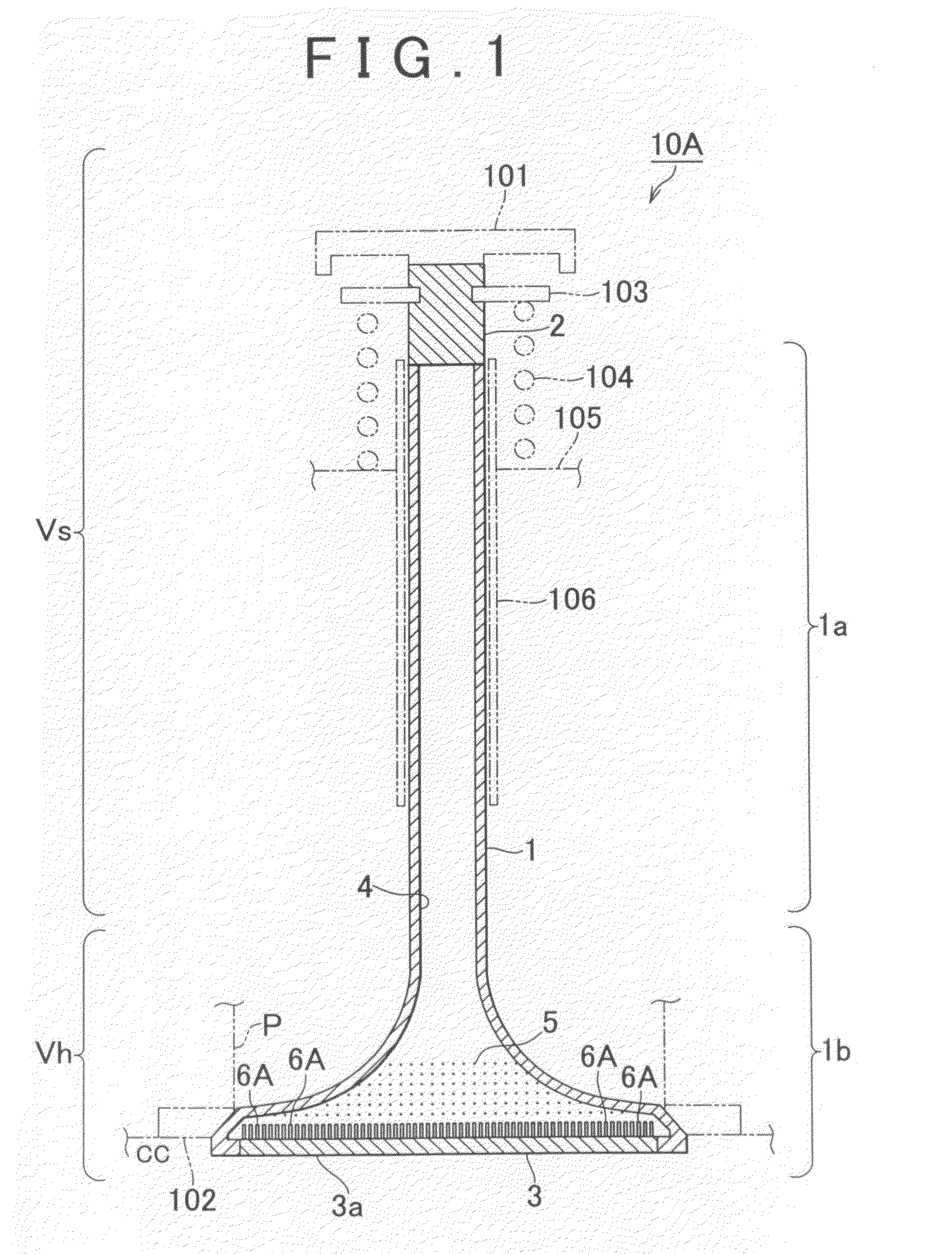 Hollow valve for internal combustion engine, and internal combustion engine having the hollow valve