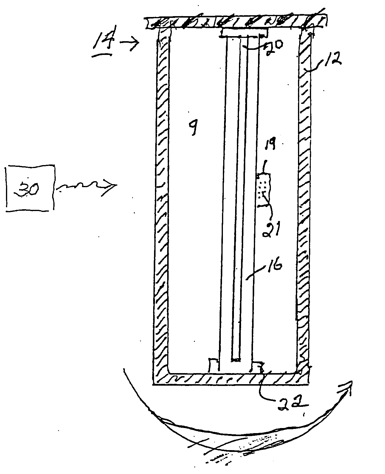Canister-type dosimeter and multidimensional mapping of absolute radiation dosage distribution using said dosimeter
