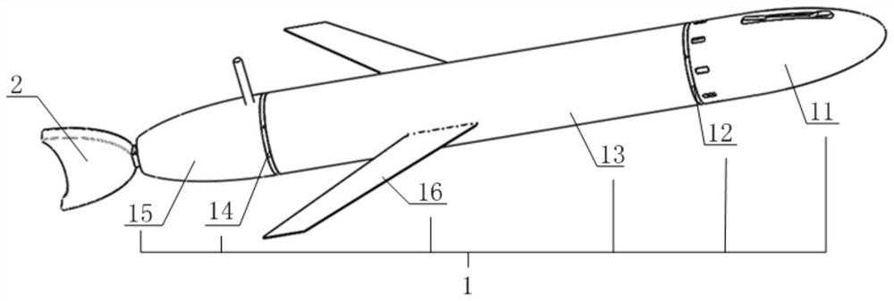 Flexible tail fin hybrid drive underwater glider