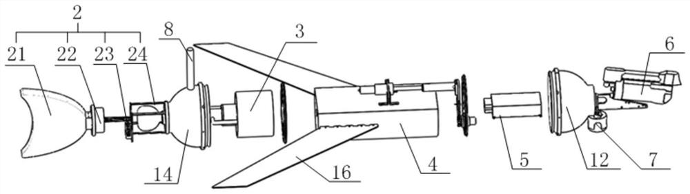 Flexible tail fin hybrid drive underwater glider