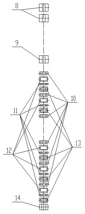 Combustion device for tangentially fired boiler and ultralow NOx combustion method employing same