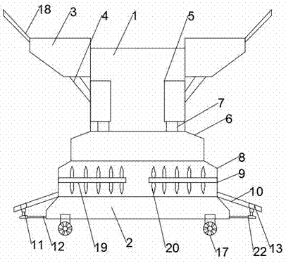 Drip irrigation device for vegetable planting