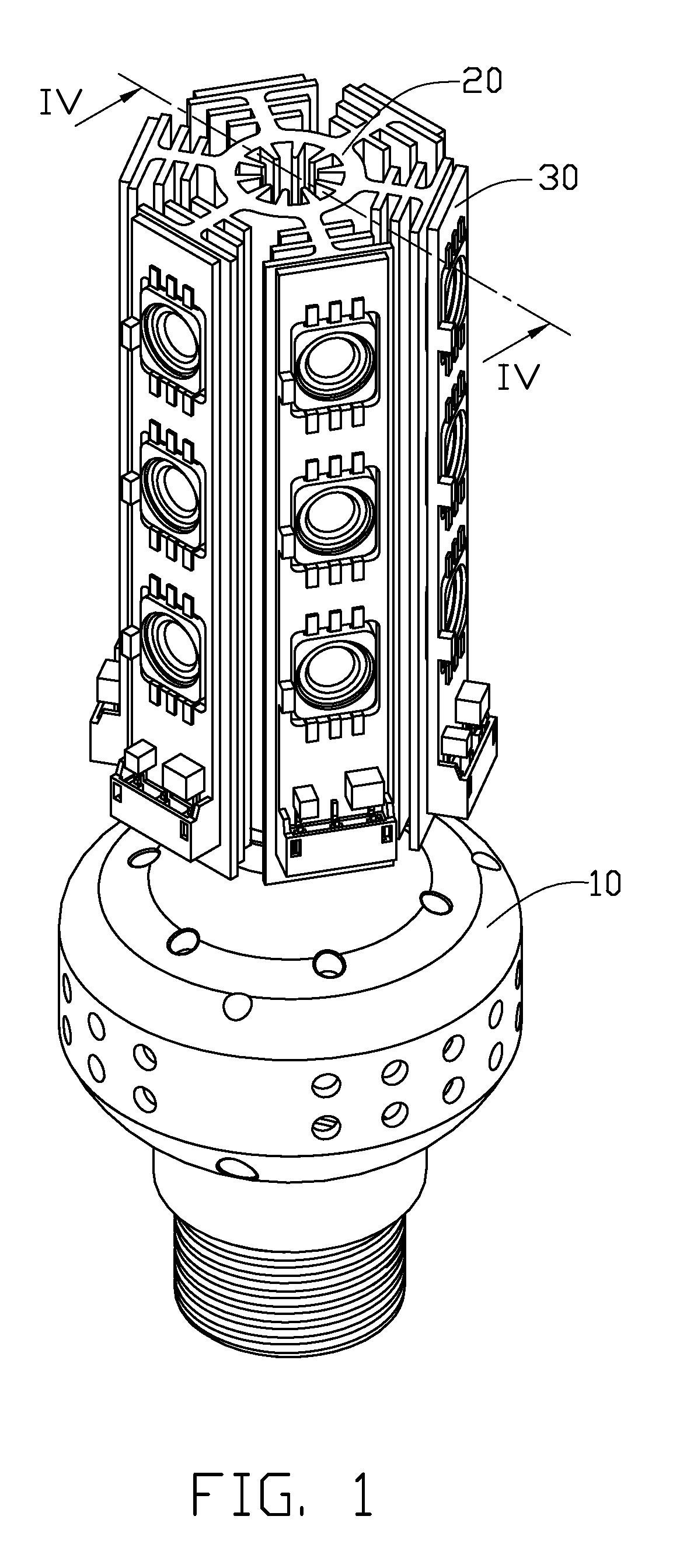 LED lamp having heat dissipation structure
