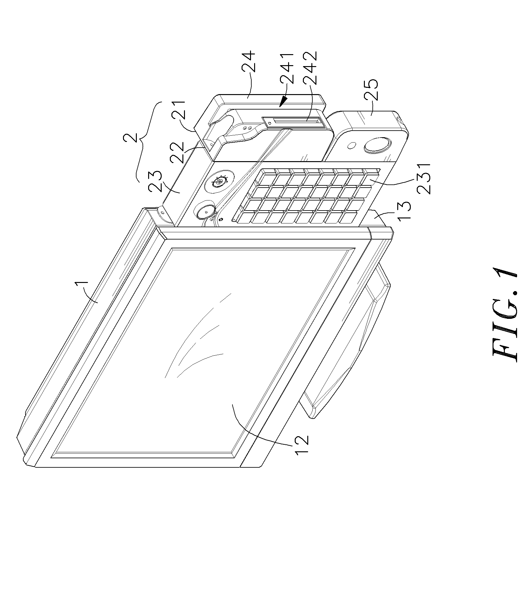 Computer and peripheral apparatus connection arrangement