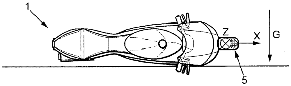 Method for detecting an inclination of a wheel relative to the horizontal