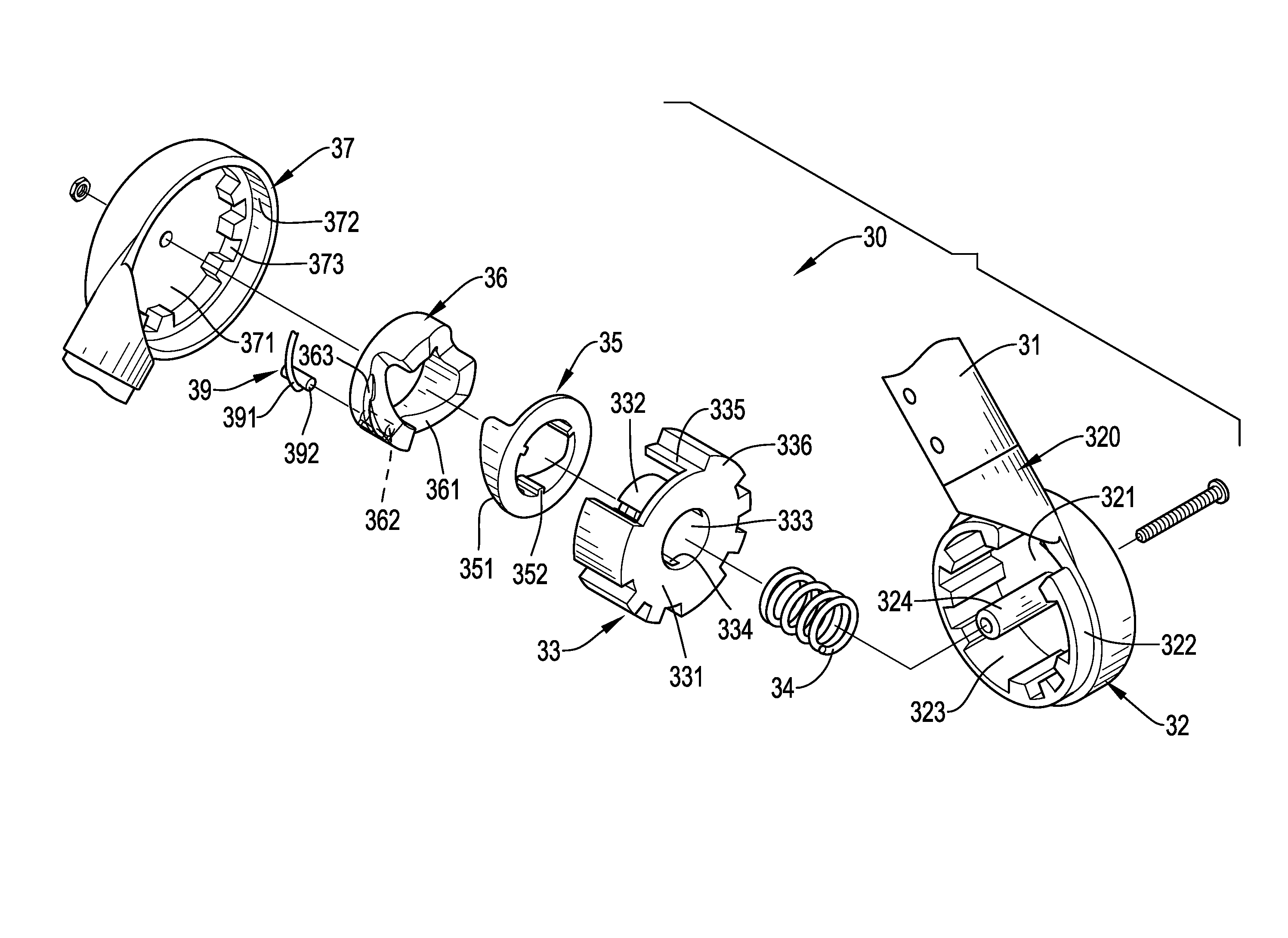 Folding device for baby carriage