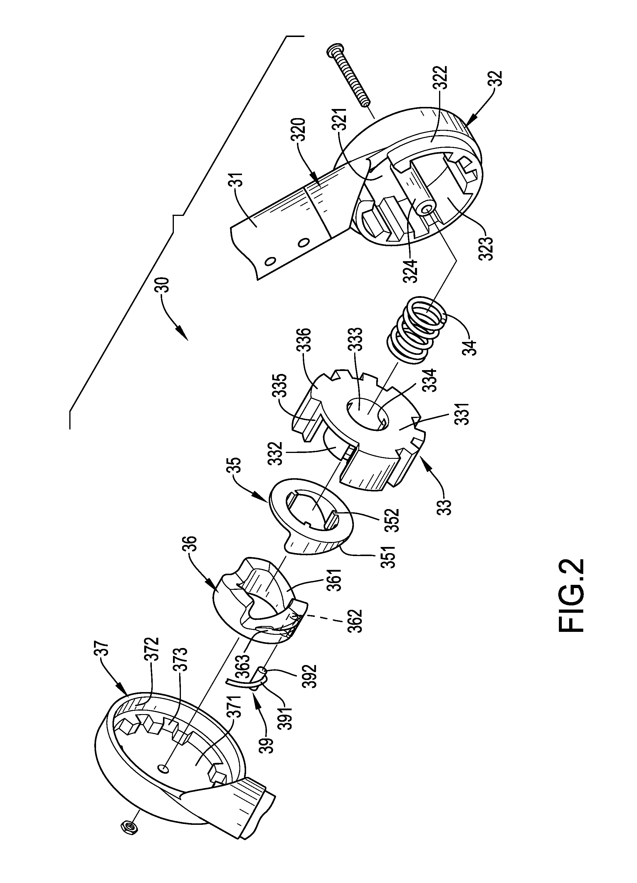 Folding device for baby carriage