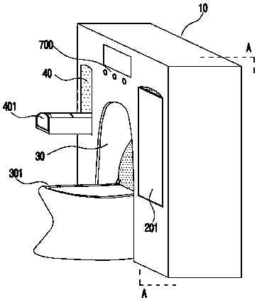 Folding-and-unfolding type water-saving and sterilizing crapping-and-peeing use system
