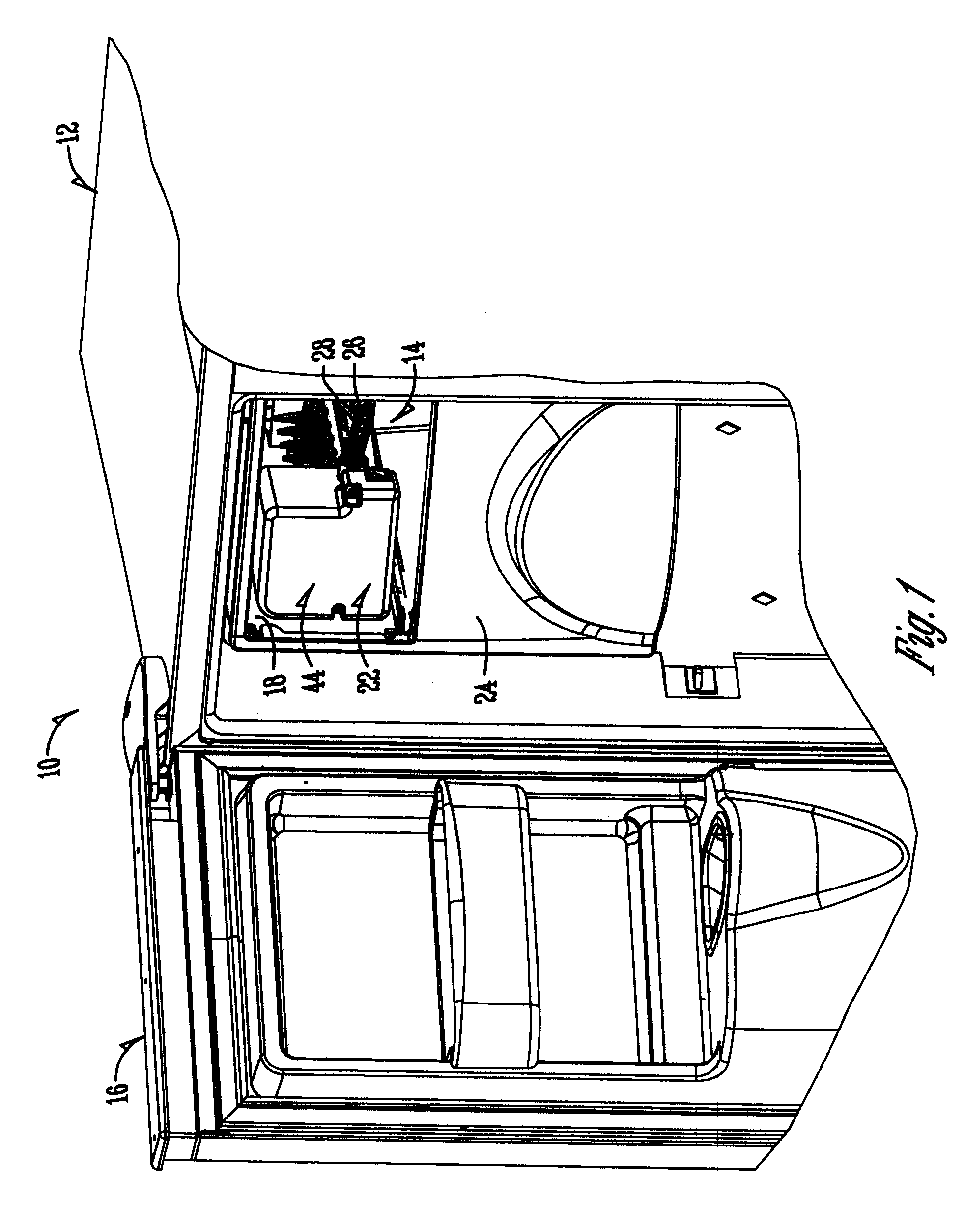 Refrigerator icemaker with raised perimeter walls