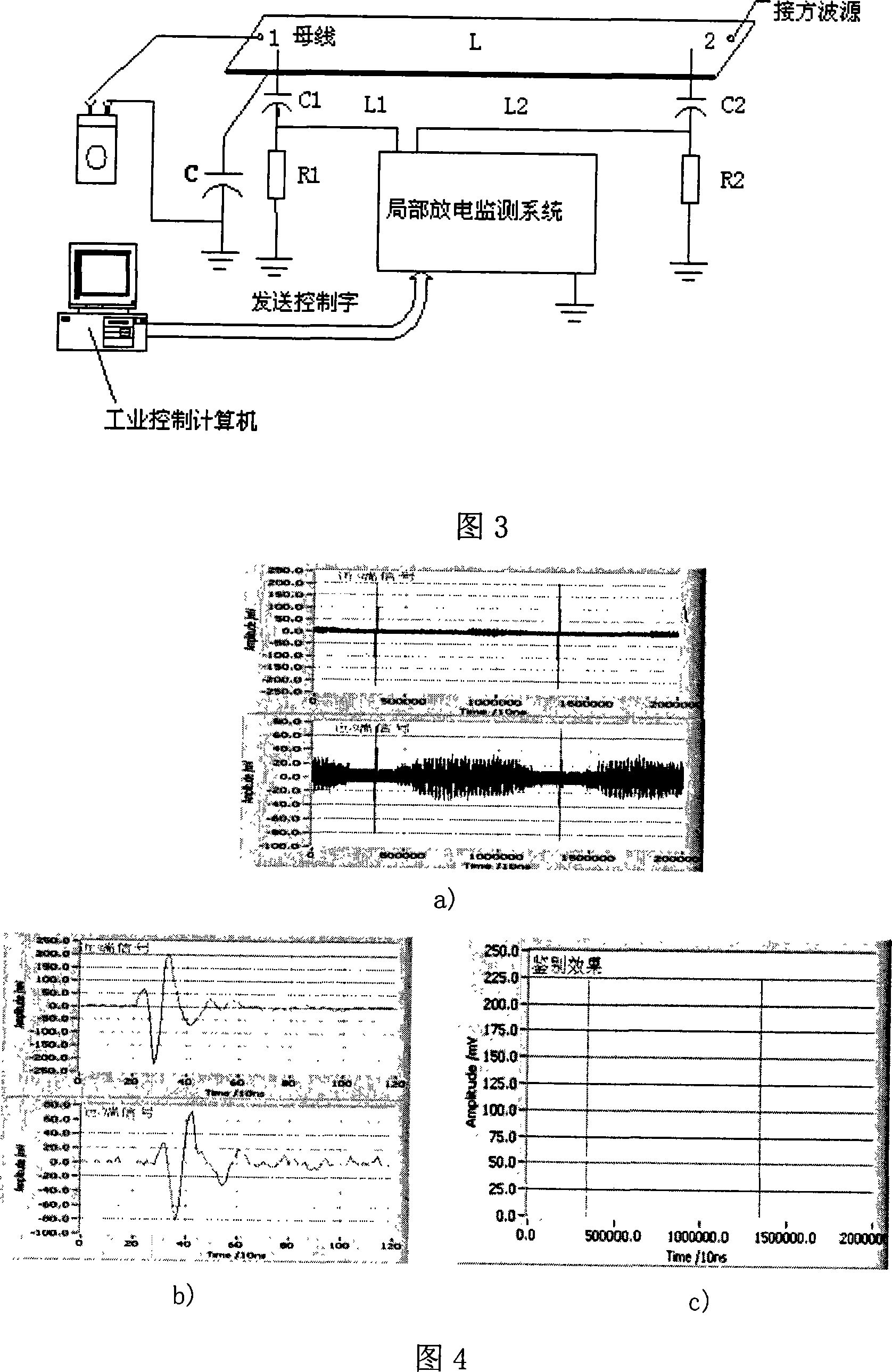 Dynamotor local discharge on-line monitoring method based on double sensor directional coupling