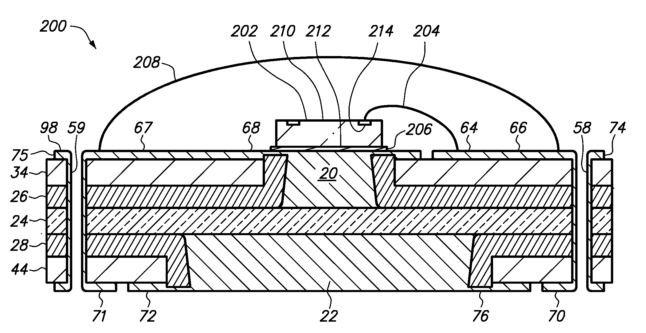 Method of making a semiconductor chip assembly with a post/dielectric/post heat spreader