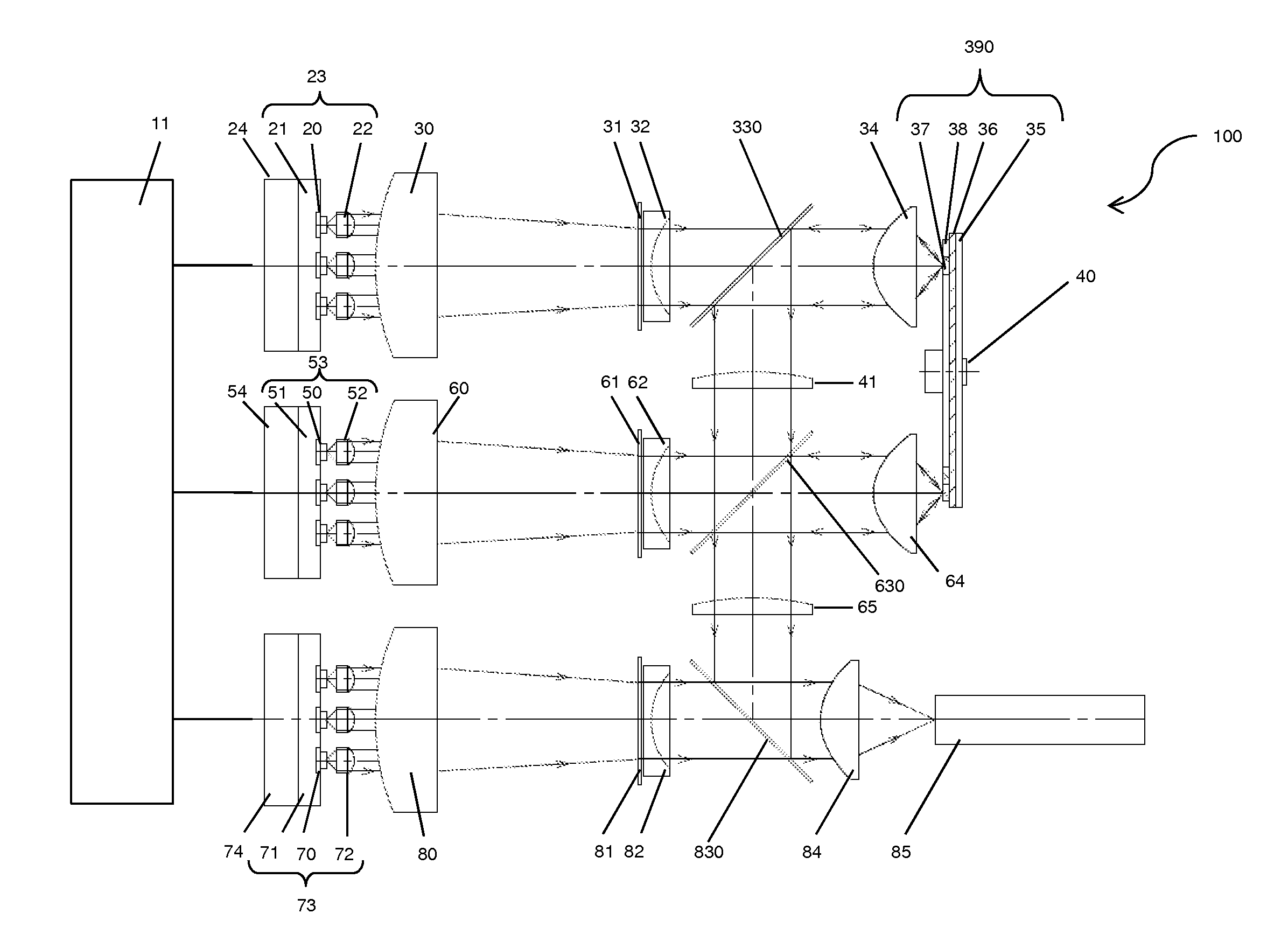 Lighting Device and Projection-Type Display Apparatus Including Lighting Device