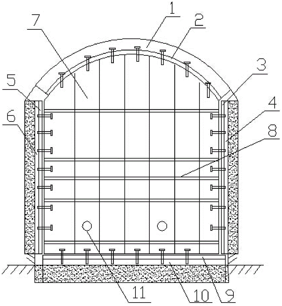 A detachable filling retaining wall