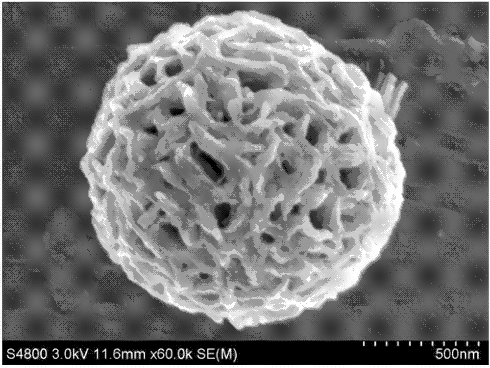 Method for preparing nanowire-woven spherical Sb2Se3 (antimony selenide) sodium-ion battery anode material