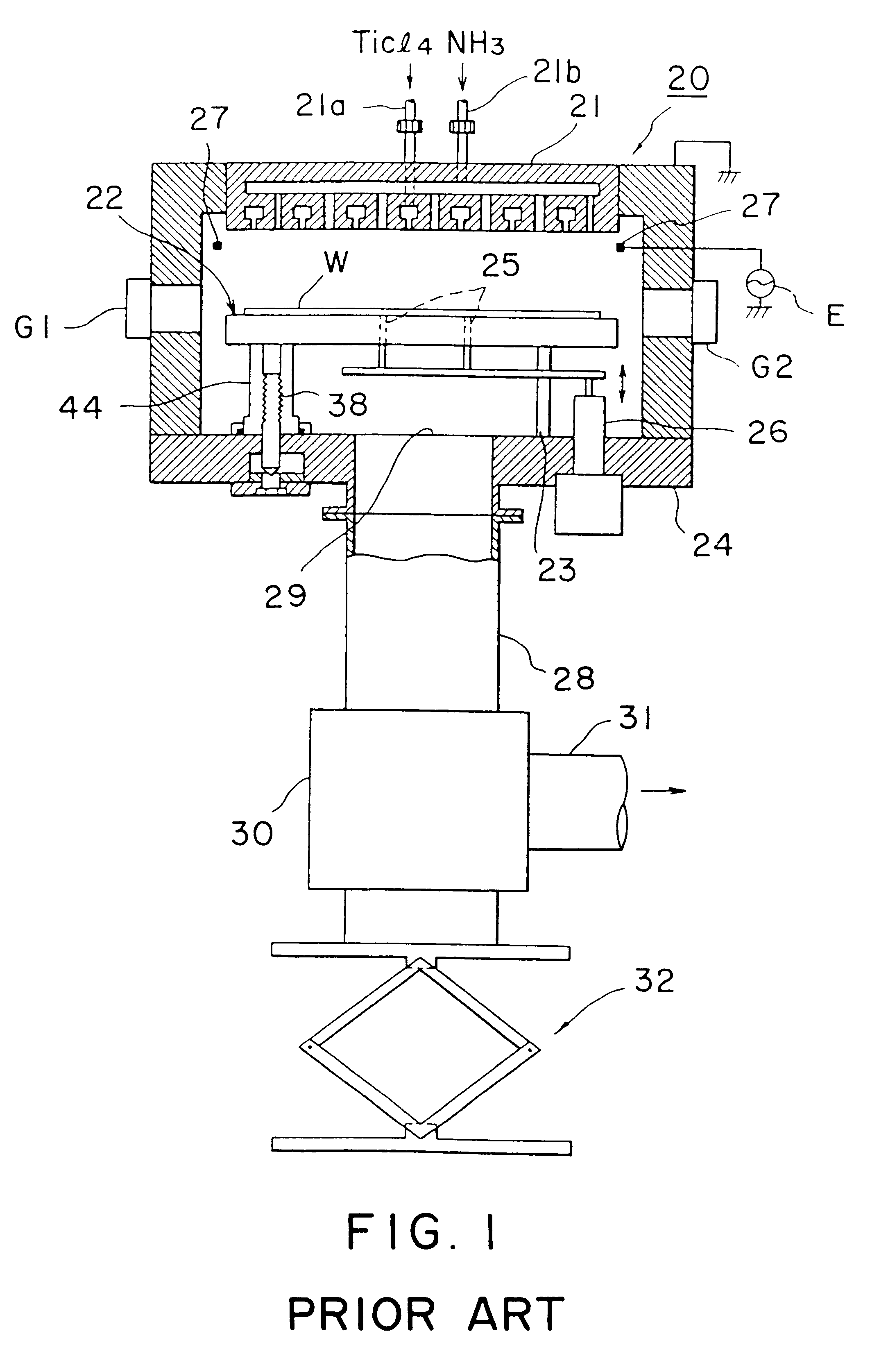 Gas processing apparatus for object to be processed