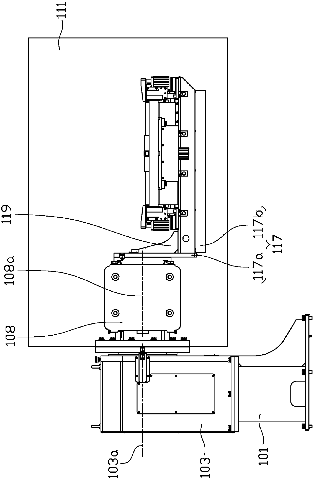 Welding tool of standard knot square frame of construction lift and welding method thereof