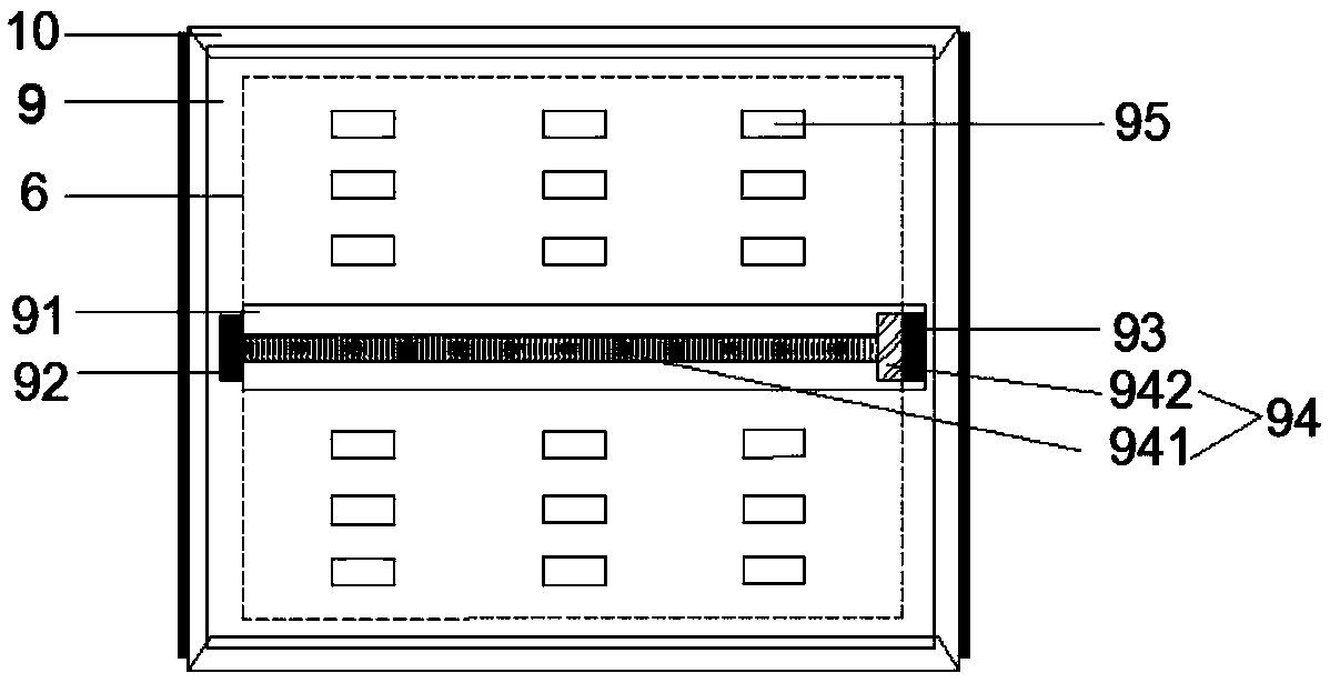 Battery module centralized storage and charging-discharging box system capable of ensuring fire fighting safety