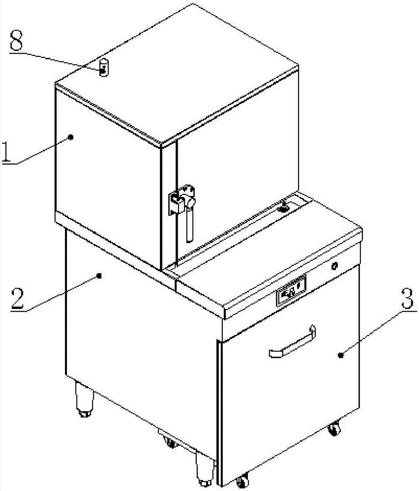 Electromagnetic intelligent steam cabinet