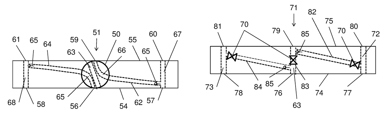 Stackable chromatography column modules and flow control blocks