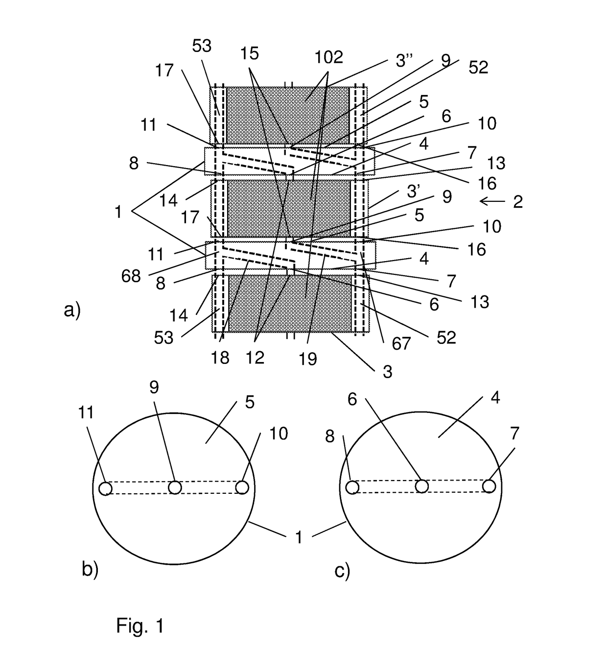 Stackable chromatography column modules and flow control blocks