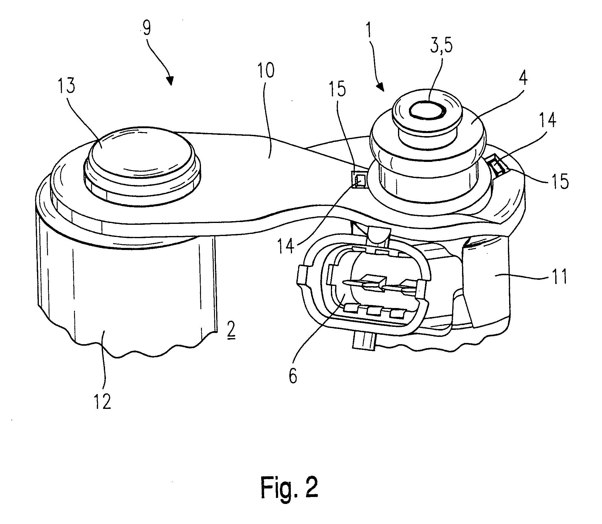 Fastening device for a fuel injection valve