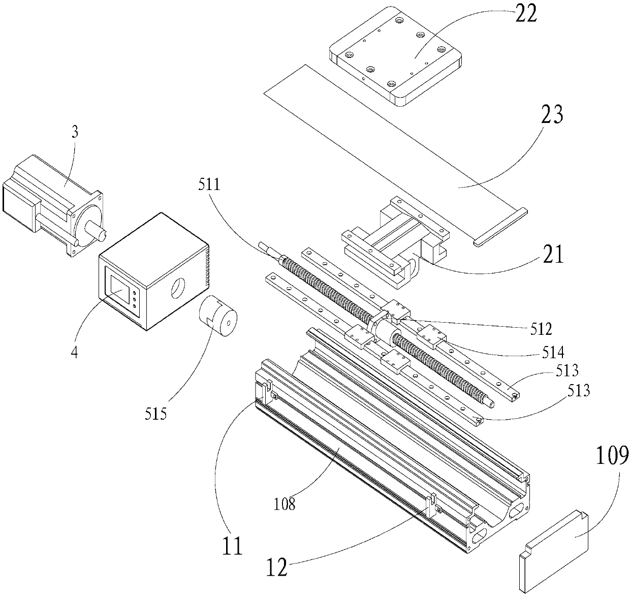 Programmable electric displacement or rotary execution device