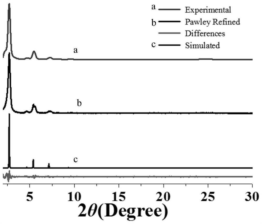 A compound and its covalent organic framework structure and application