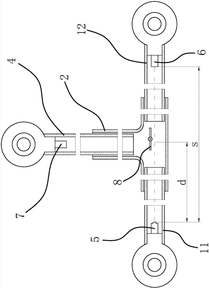 Real-time monitoring method of universal gantry and bridge crane main beam deflection