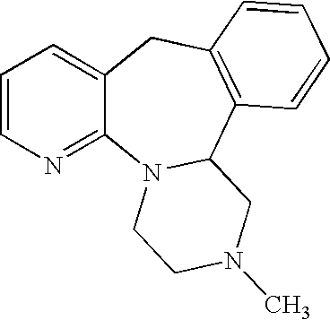 Compositions of an anticonvulsant and mirtazapine to prevent weight gain