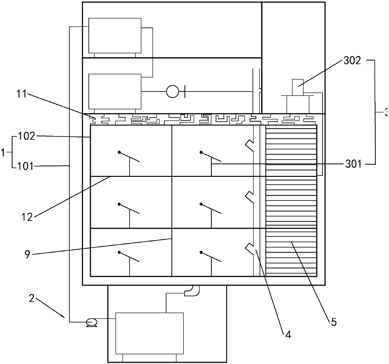 Building drainage noise measuring system and method