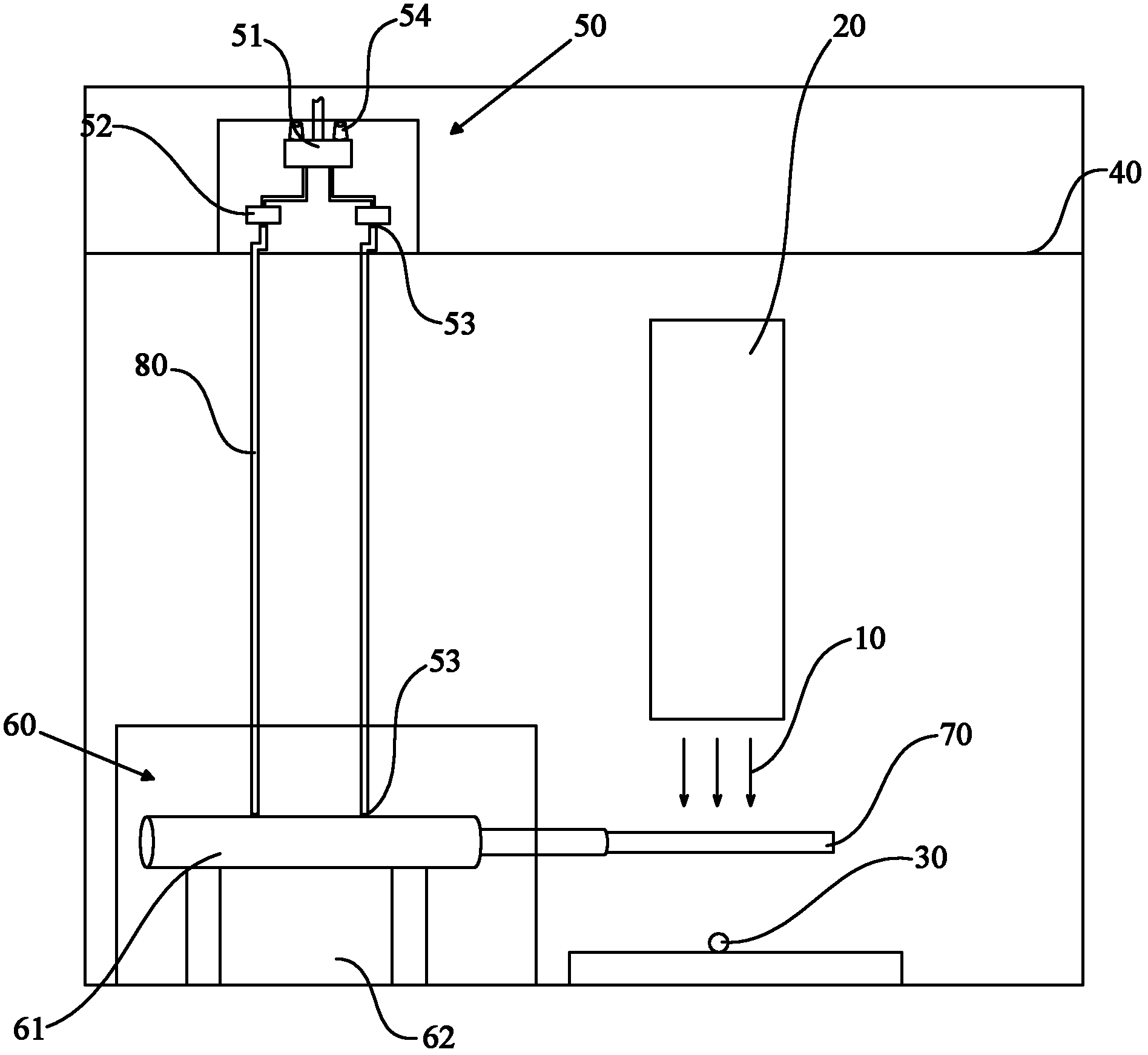 Beam current baffle plate controlling system