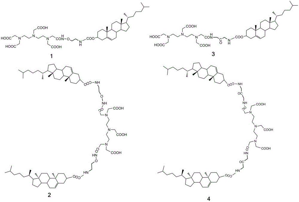 Cholesterol derivatives, chelates, recombinant high-density lipoproteins and uses thereof