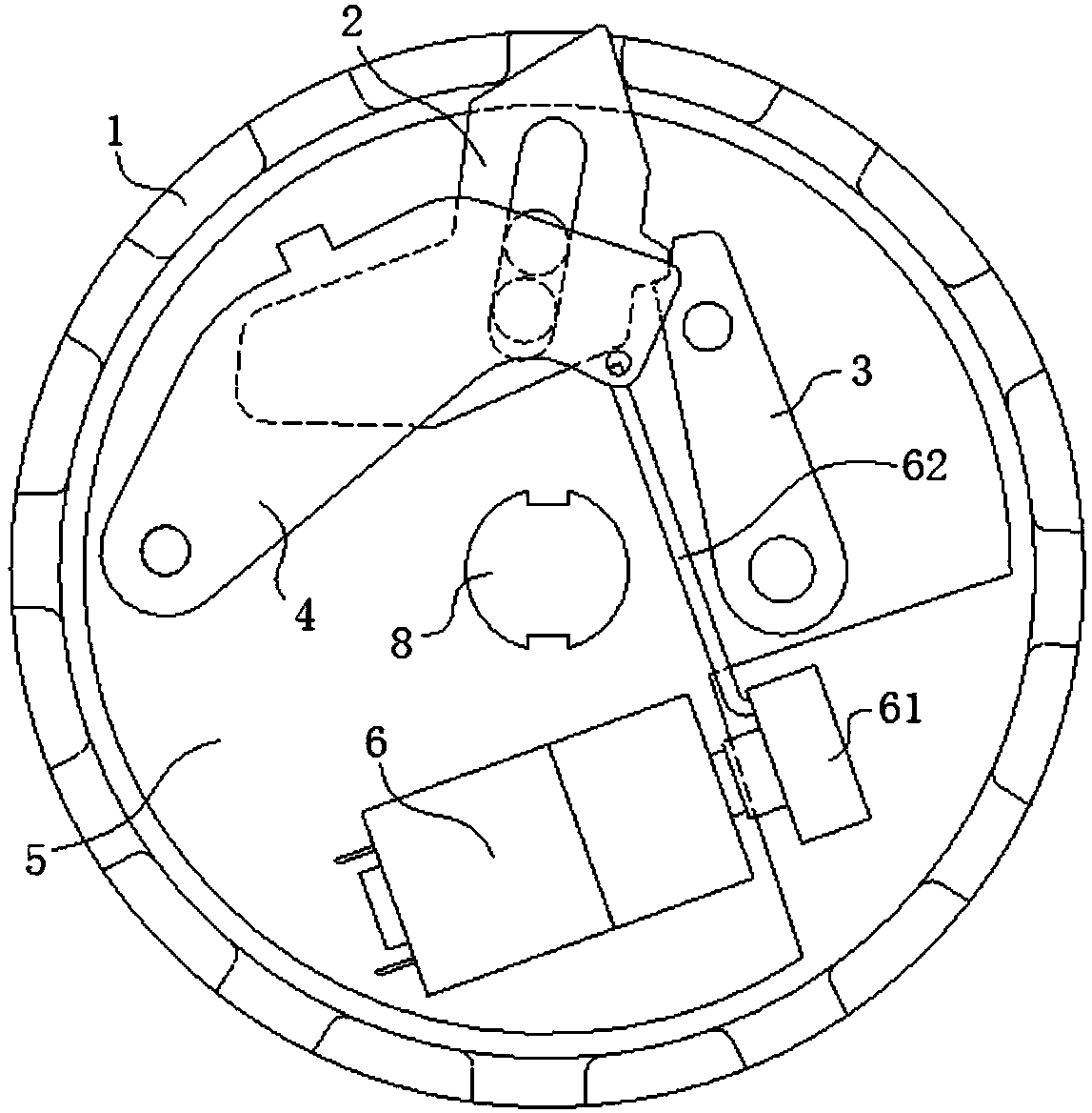 Locking assembly, vehicle lock and locking control method thereof