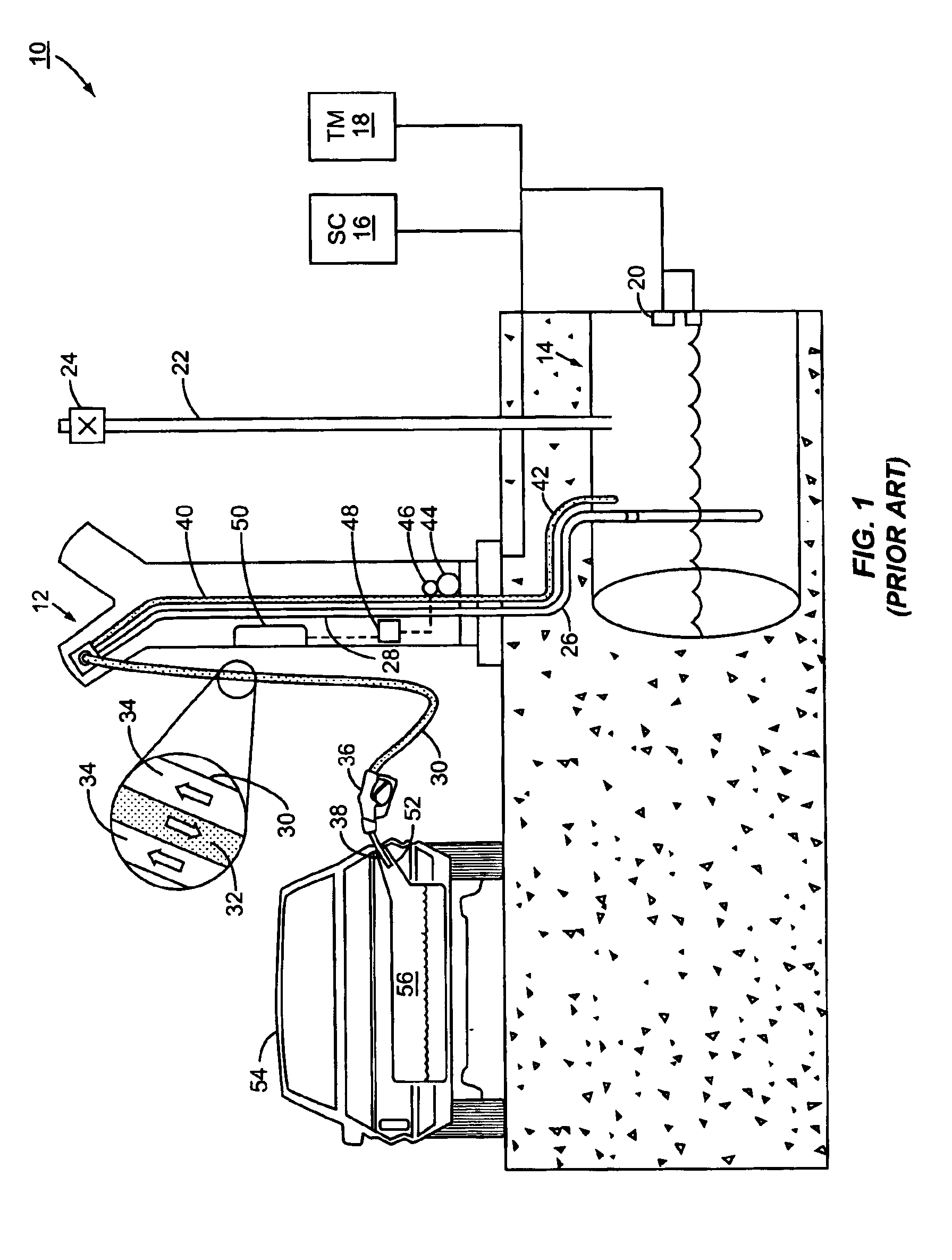 Vapor recovery system with ORVR compensation