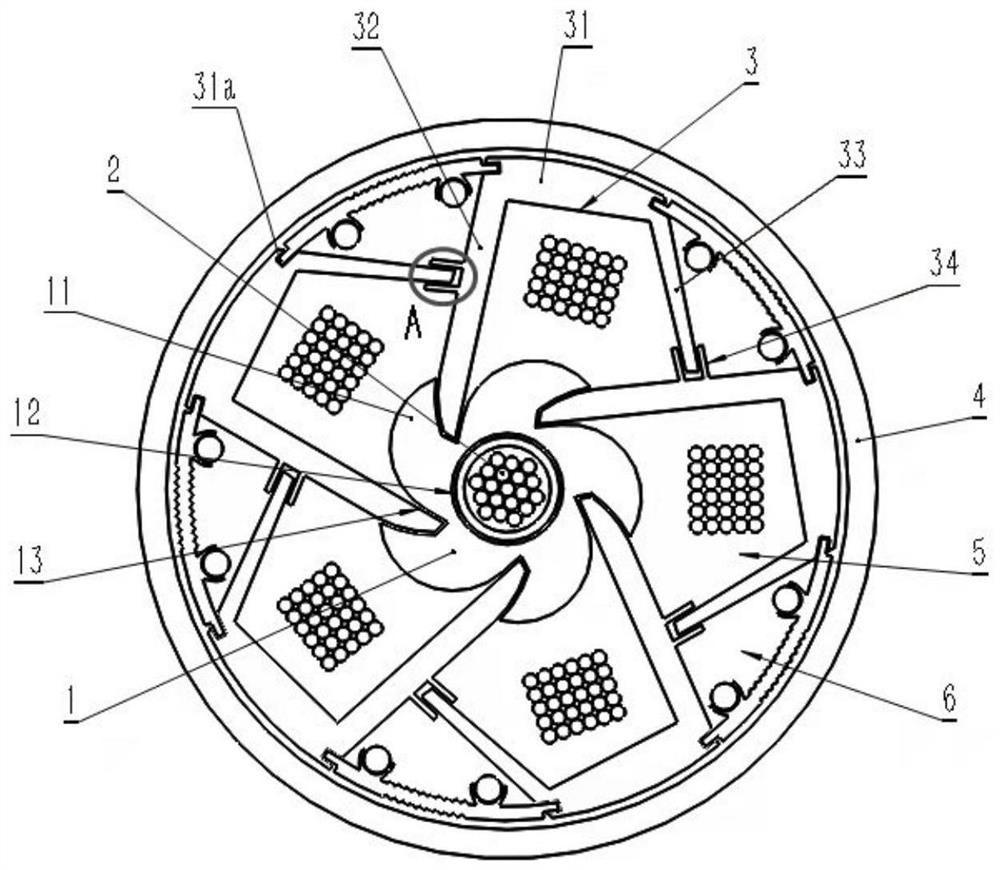 Compression-resistant optical cable with distortion performance