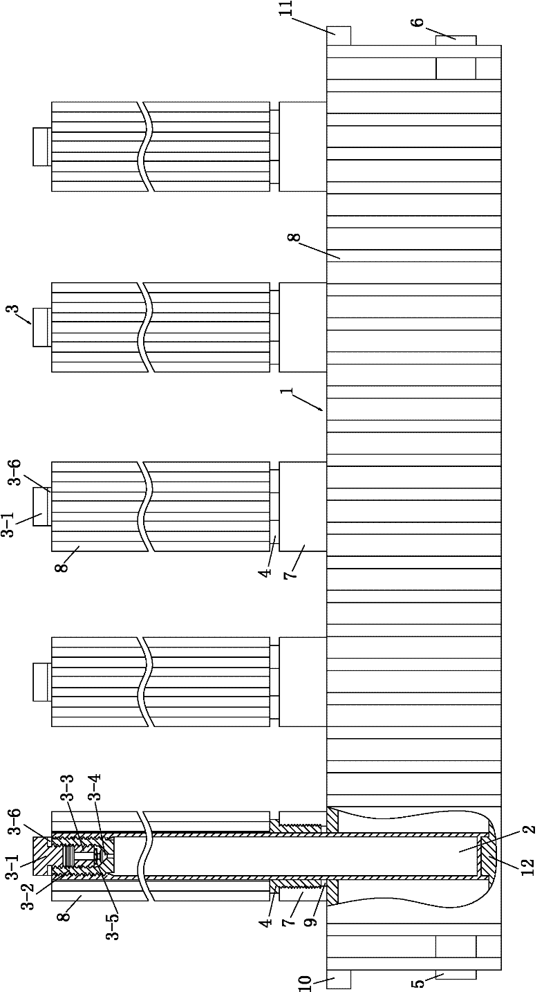 Single tube type vacuum radiating system