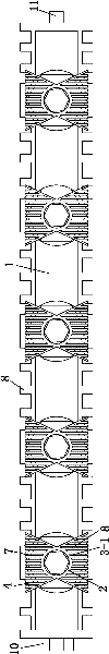 Single tube type vacuum radiating system