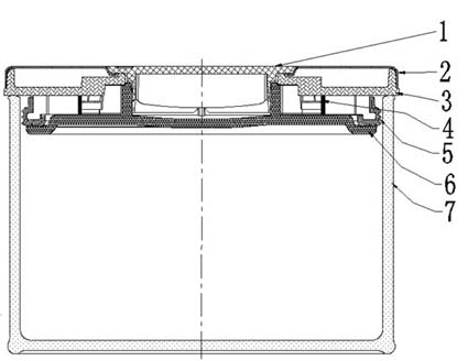 Internal-expansion sealing cover for round-mouth cans