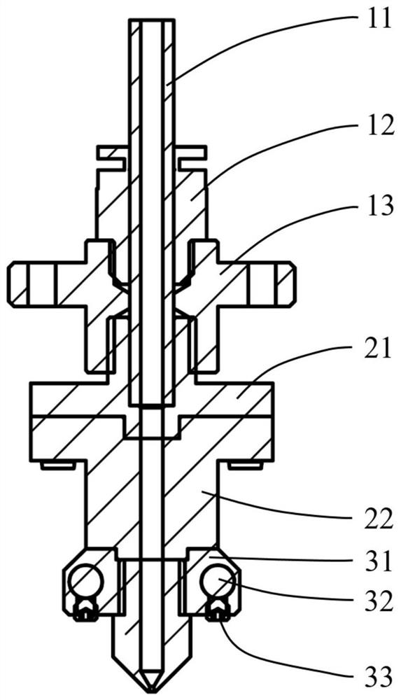 Heat-resistant energy-saving FDM printing head facing vacuum environment