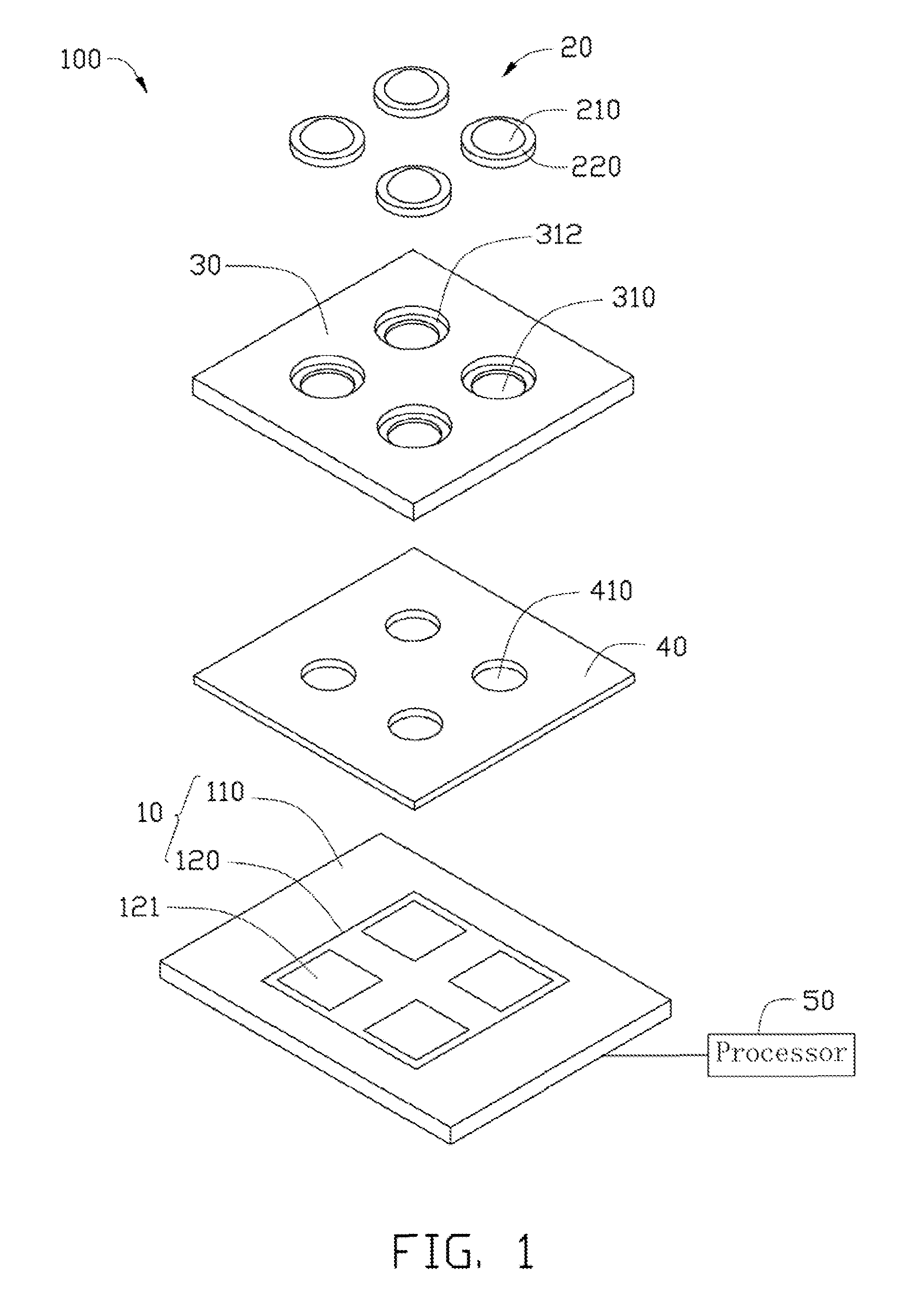 Compact camera module with lens array